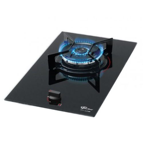Fogão Cooktop Fischer 1Q TC Fit Line Gás Mesa Vidro